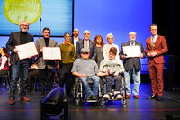 Gruppenbild der BSG Offenburg mit dem Oberbürgermeister der Stadt Offenburg