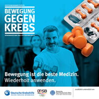 Plakat "BEwegung gegen Krebs"